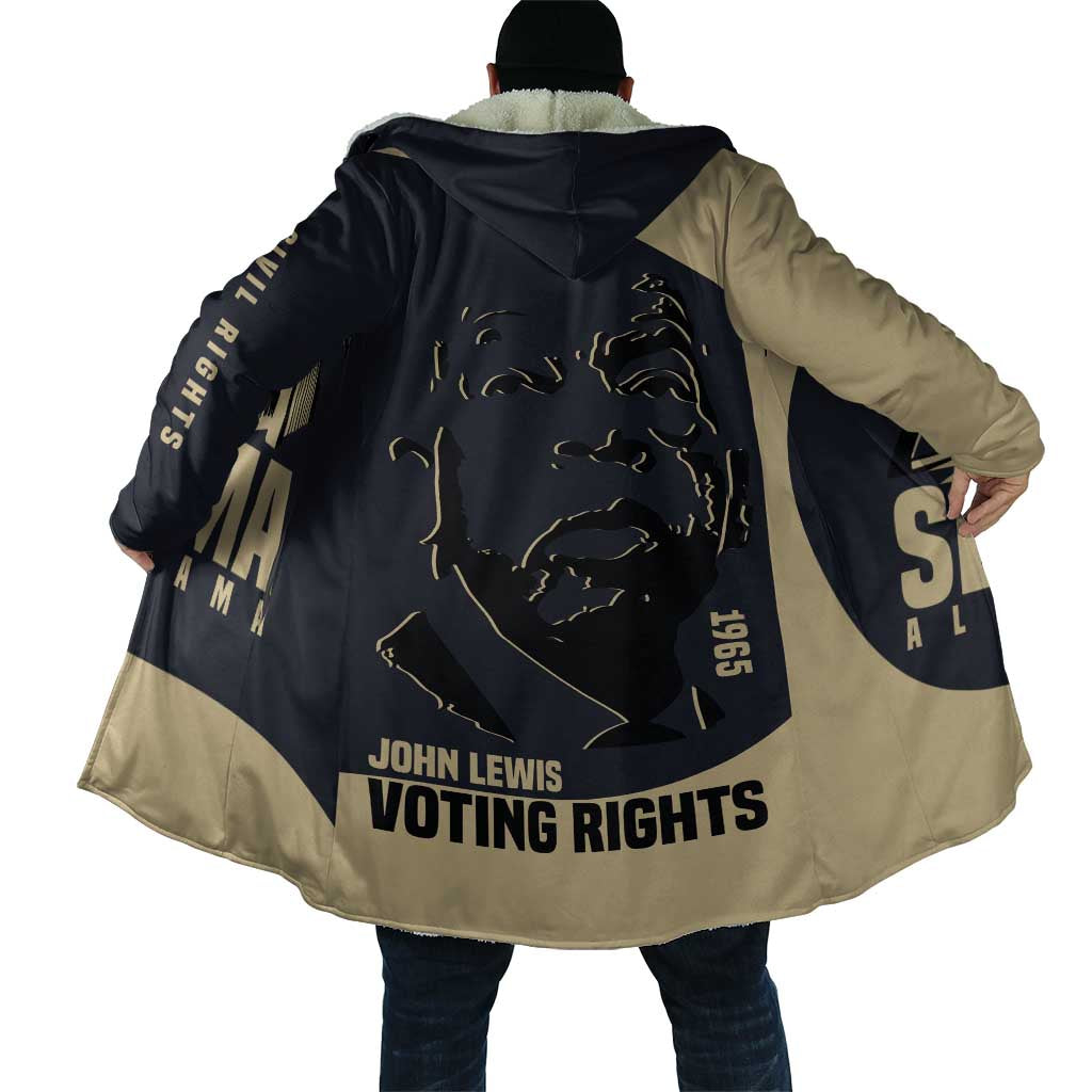 John Lewis Cloak with Selma Bridge Graphic Civil Rights and Voting Rights Tribute - African Pride