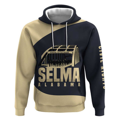 John Lewis Hoodie with Selma Bridge Graphic Civil Rights and Voting Rights Tribute - African Pride