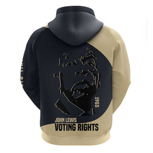 John Lewis Hoodie with Selma Bridge Graphic Civil Rights and Voting Rights Tribute - African Pride