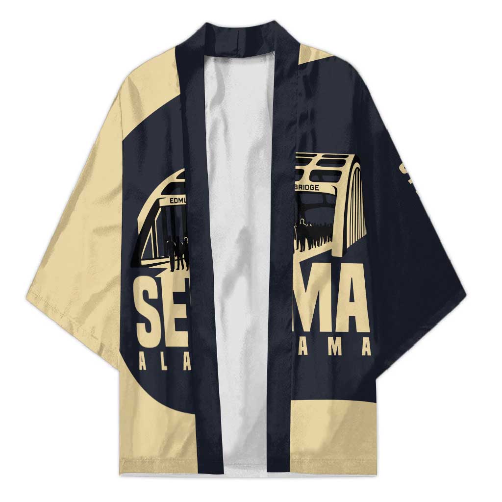 John Lewis Kimono with Selma Bridge Graphic Civil Rights and Voting Rights Tribute - African Pride