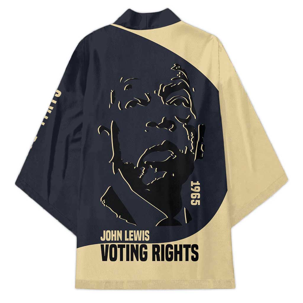 John Lewis Kimono with Selma Bridge Graphic Civil Rights and Voting Rights Tribute - African Pride