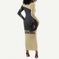 John Lewis Long Sleeve Bodycon Dress with Selma Bridge Graphic Civil Rights and Voting Rights Tribute - African Pride