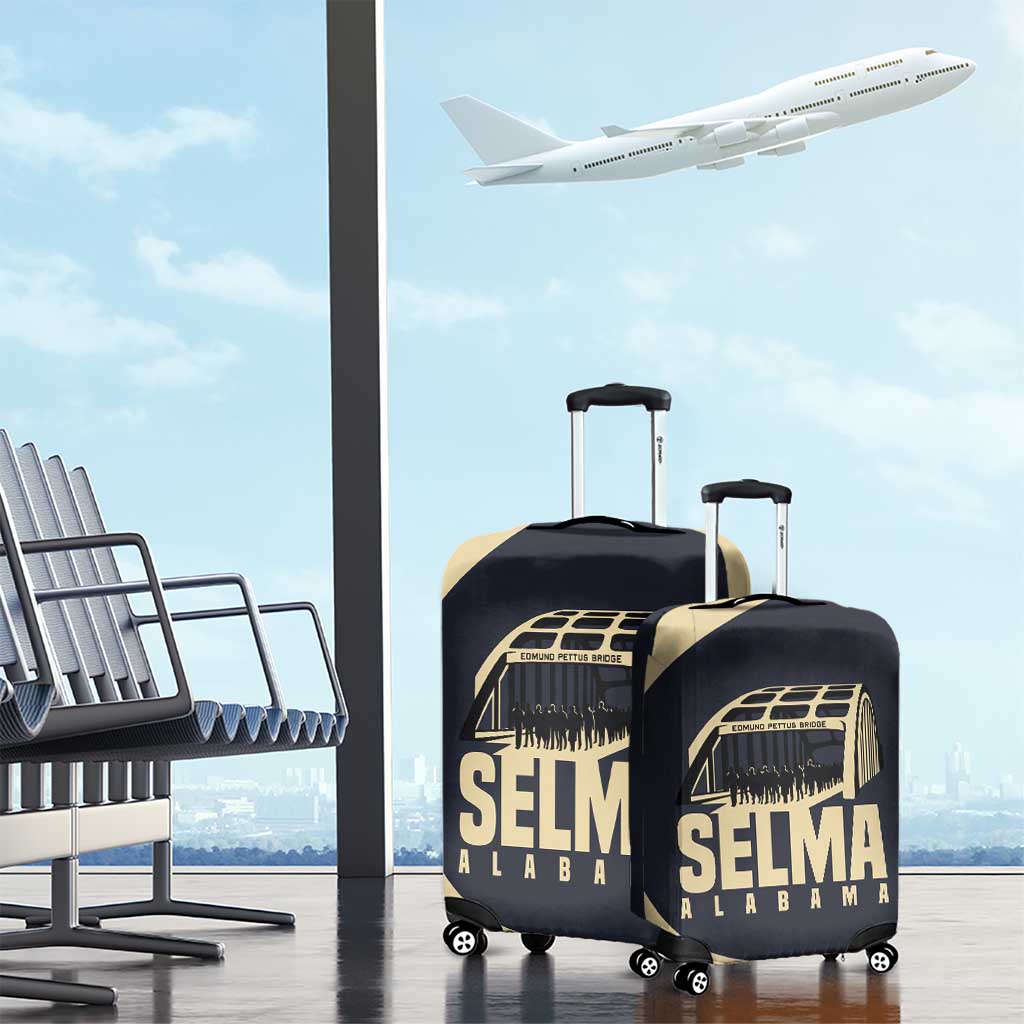 John Lewis Luggage Cover with Selma Bridge Graphic Civil Rights and Voting Rights Tribute - African Pride