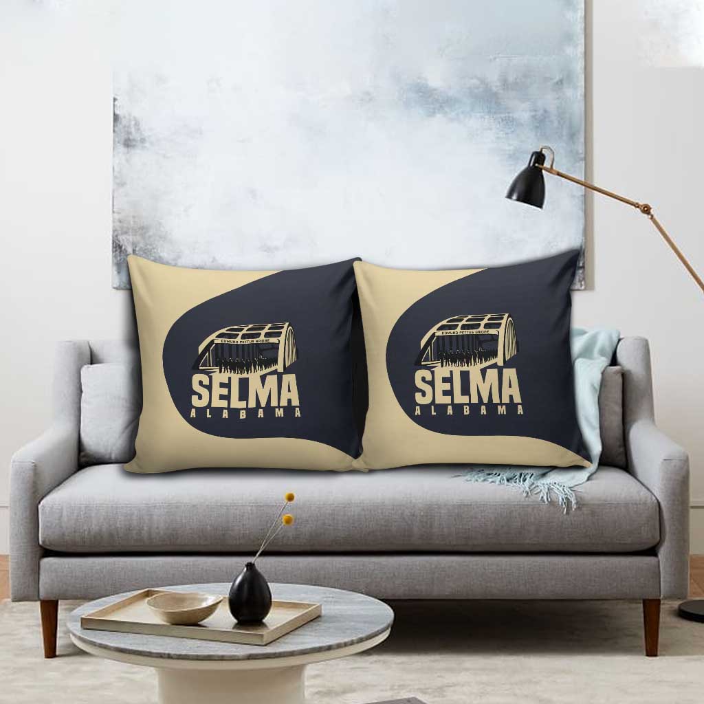 John Lewis Pillow Cover with Selma Bridge Graphic Civil Rights and Voting Rights Tribute - African Pride