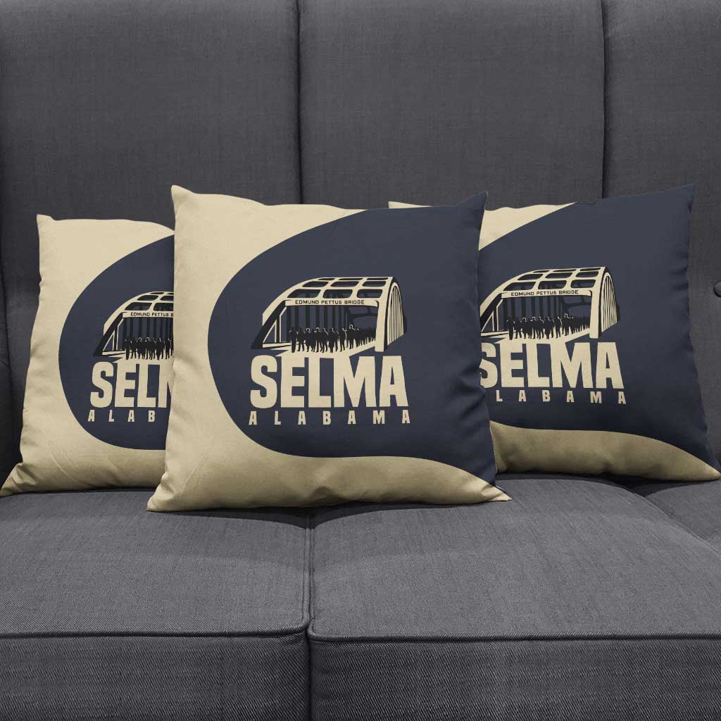 John Lewis Pillow Cover with Selma Bridge Graphic Civil Rights and Voting Rights Tribute - African Pride