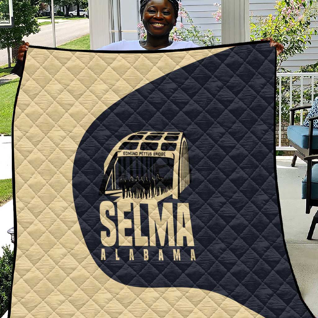 John Lewis Quilt with Selma Bridge Graphic Civil Rights and Voting Rights Tribute - African Pride