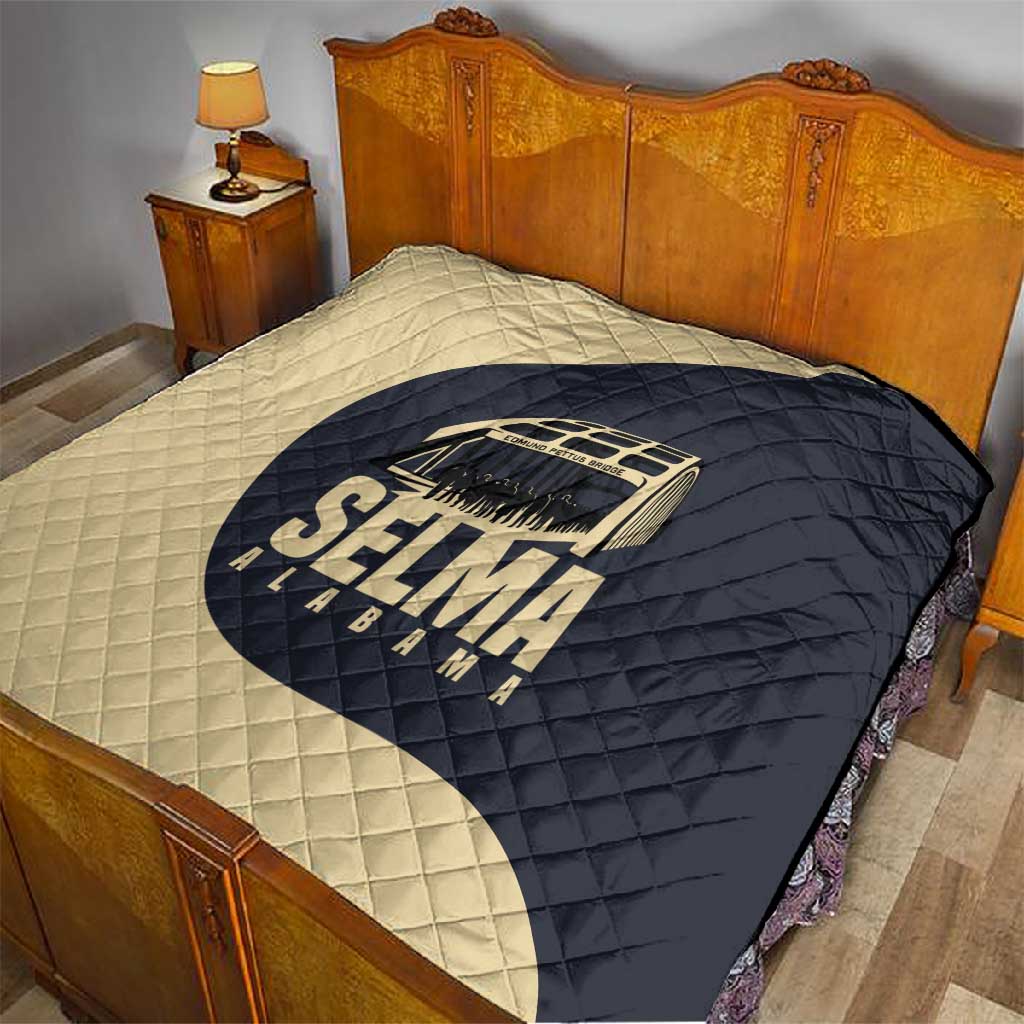 John Lewis Quilt with Selma Bridge Graphic Civil Rights and Voting Rights Tribute - African Pride