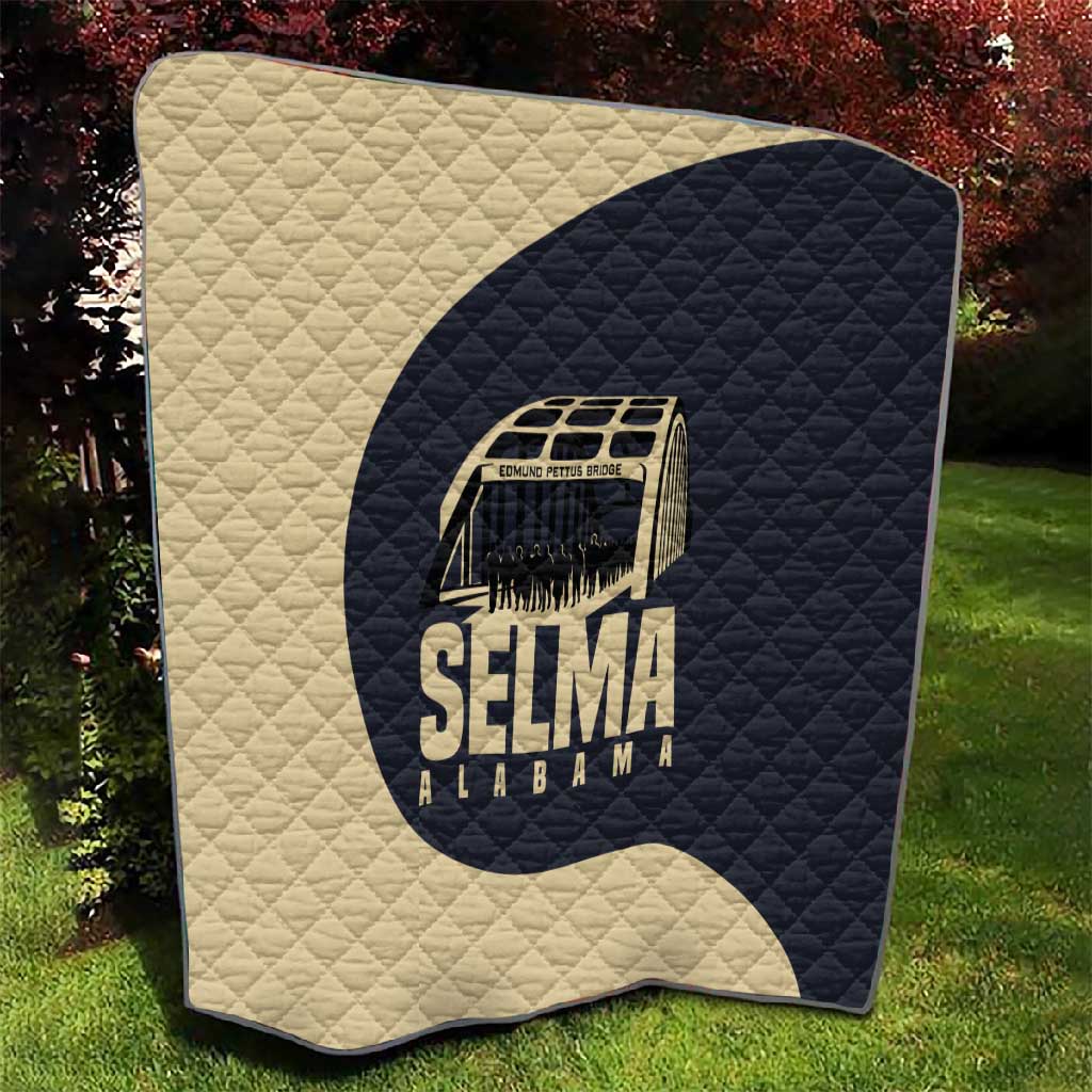 John Lewis Quilt with Selma Bridge Graphic Civil Rights and Voting Rights Tribute - African Pride