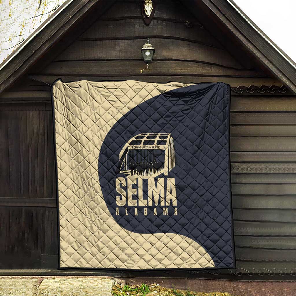 John Lewis Quilt with Selma Bridge Graphic Civil Rights and Voting Rights Tribute - African Pride