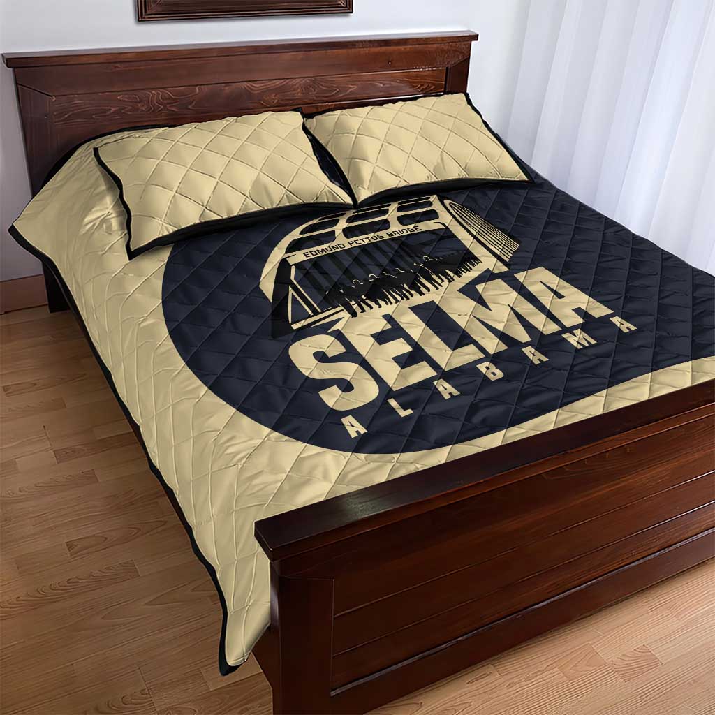 John Lewis Quilt Bed Set with Selma Bridge Graphic Civil Rights and Voting Rights Tribute - African Pride