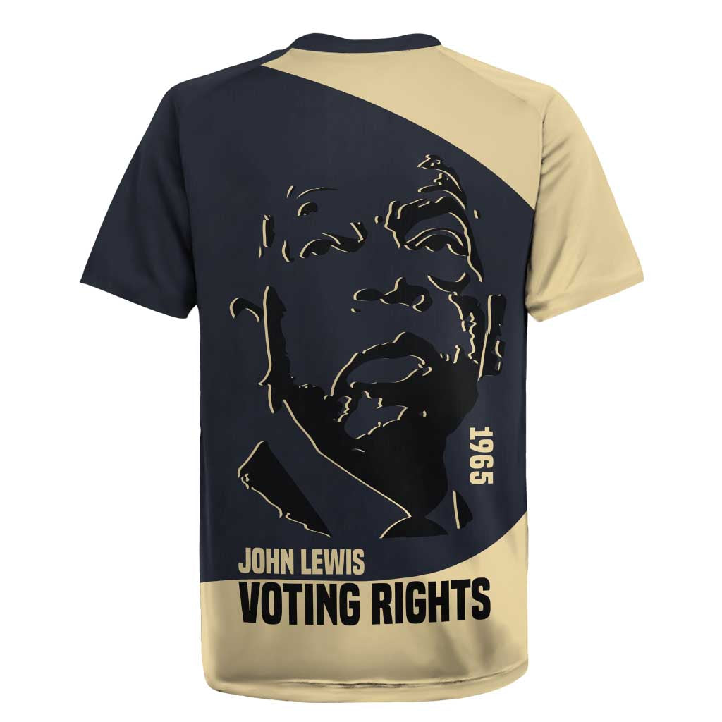 John Lewis Rugby Jersey with Selma Bridge Graphic Civil Rights and Voting Rights Tribute - African Pride