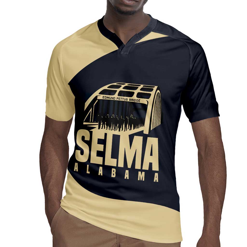 John Lewis Rugby Jersey with Selma Bridge Graphic Civil Rights and Voting Rights Tribute - African Pride
