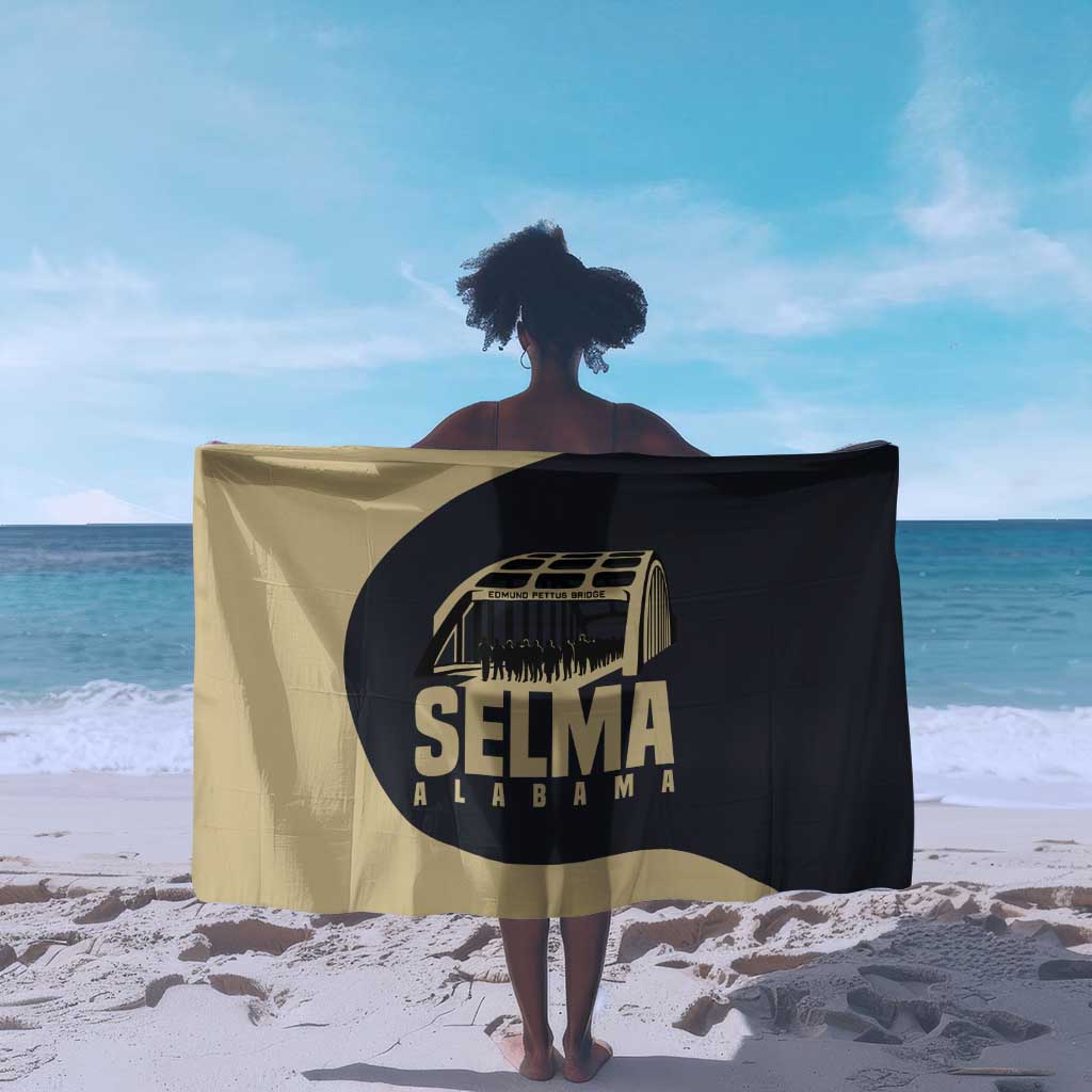 John Lewis Sarong with Selma Bridge Graphic Civil Rights and Voting Rights Tribute - African Pride