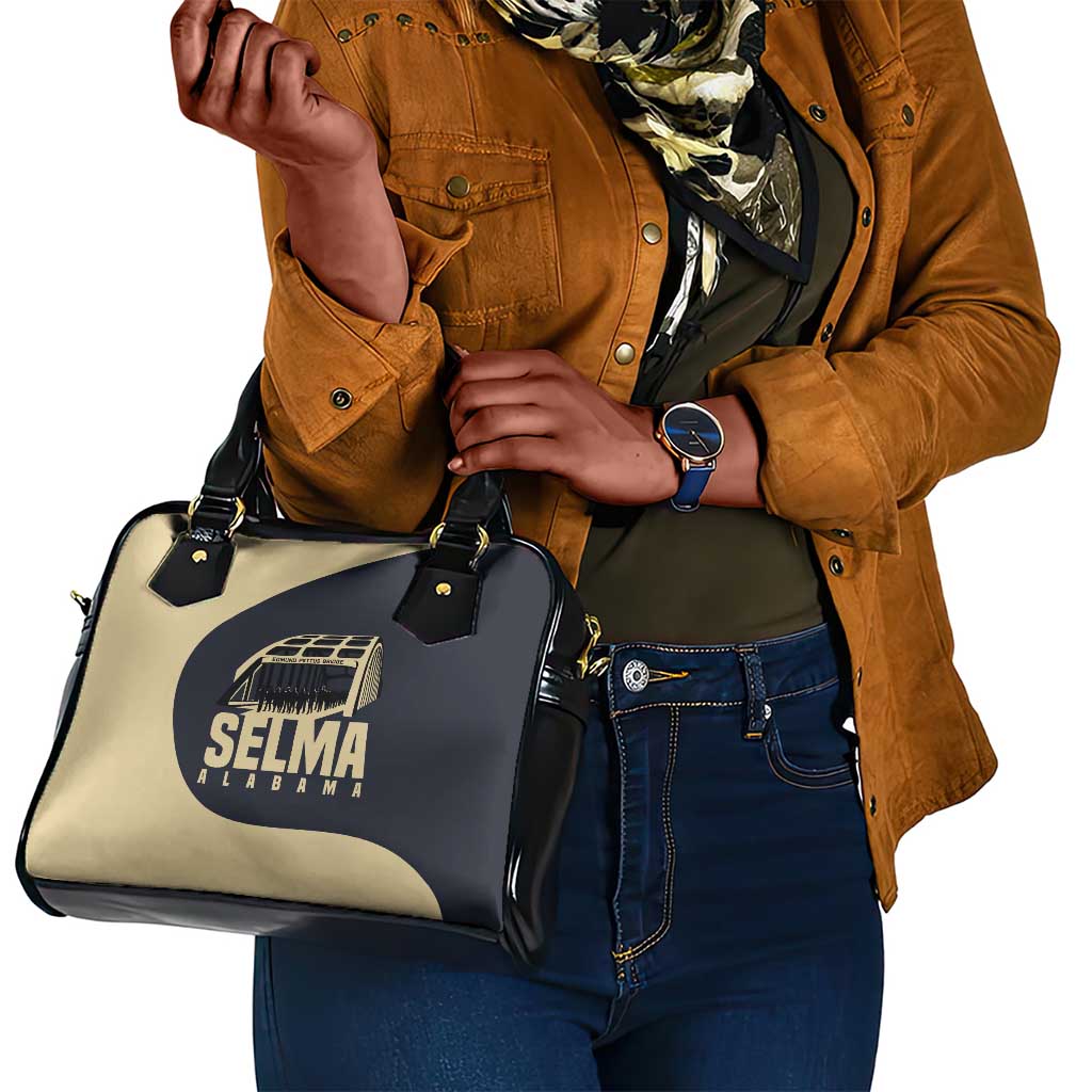 John Lewis Shoulder Handbag with Selma Bridge Graphic Civil Rights and Voting Rights Tribute - African Pride