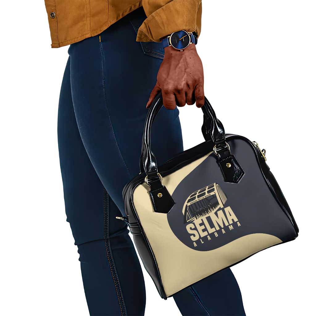 John Lewis Shoulder Handbag with Selma Bridge Graphic Civil Rights and Voting Rights Tribute - African Pride