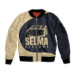 John Lewis Sleeve Zip Bomber Jacket with Selma Bridge Graphic Civil Rights and Voting Rights Tribute - African Pride