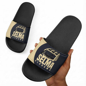 John Lewis Slide Sandals with Selma Bridge Graphic Civil Rights and Voting Rights Tribute - African Pride