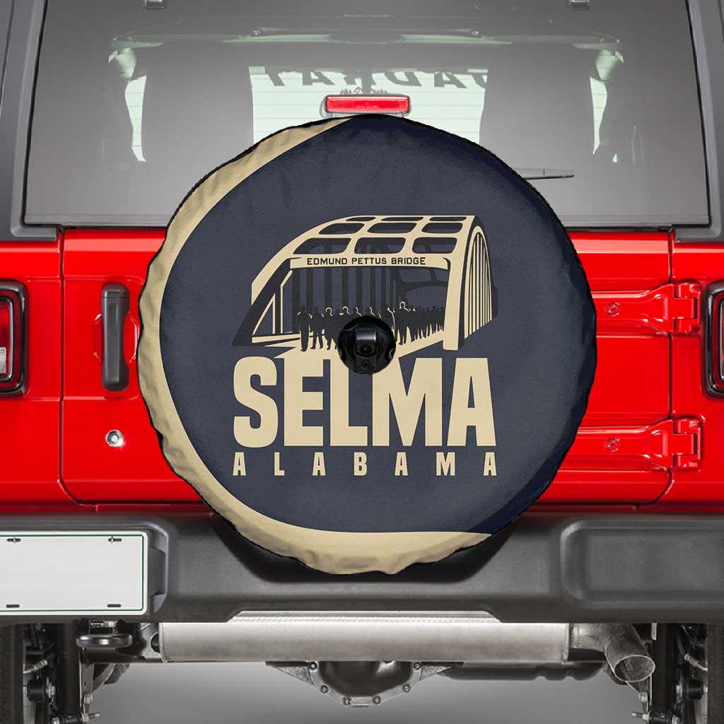John Lewis Spare Tire Cover with Selma Bridge Graphic Civil Rights and Voting Rights Tribute - African Pride