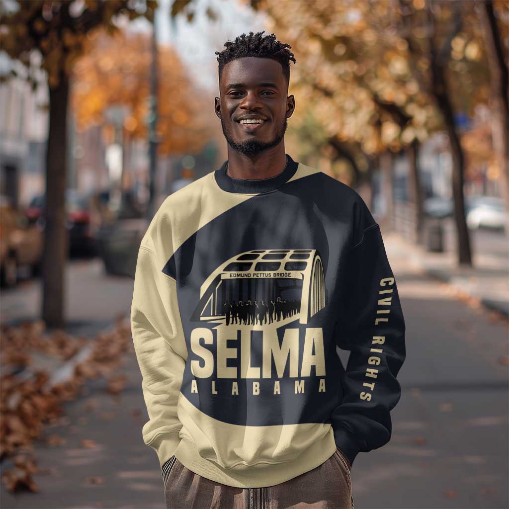 John Lewis Sweatshirt with Selma Bridge Graphic Civil Rights and Voting Rights Tribute - African Pride