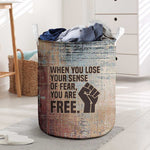 John Lewis Laundry Basket with Freedom Quote Graphic Civil Rights and Legacy Tribute - African Pride