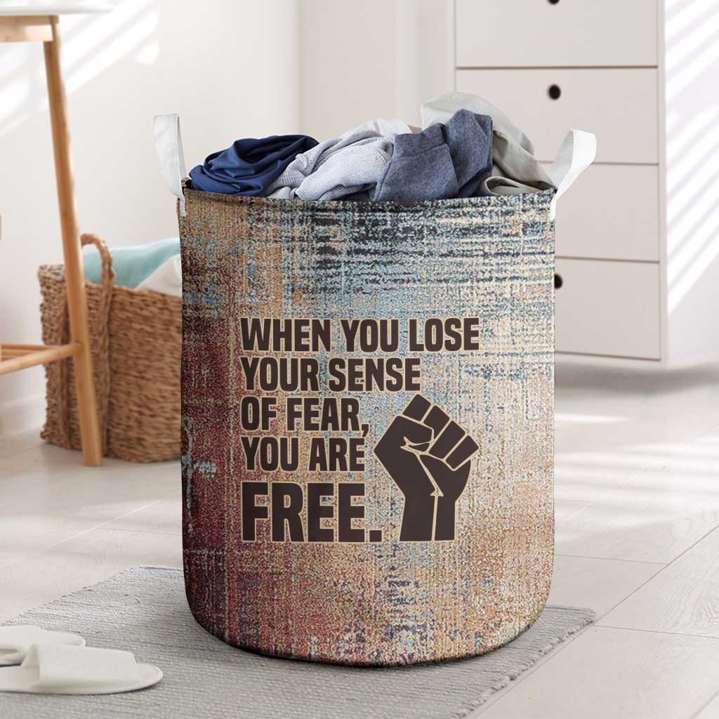 John Lewis Laundry Basket with Freedom Quote Graphic Civil Rights and Legacy Tribute - African Pride