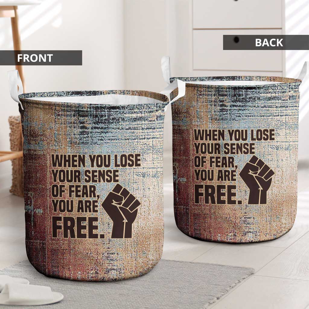 John Lewis Laundry Basket with Freedom Quote Graphic Civil Rights and Legacy Tribute - African Pride