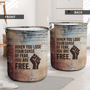 John Lewis Laundry Basket with Freedom Quote Graphic Civil Rights and Legacy Tribute - African Pride