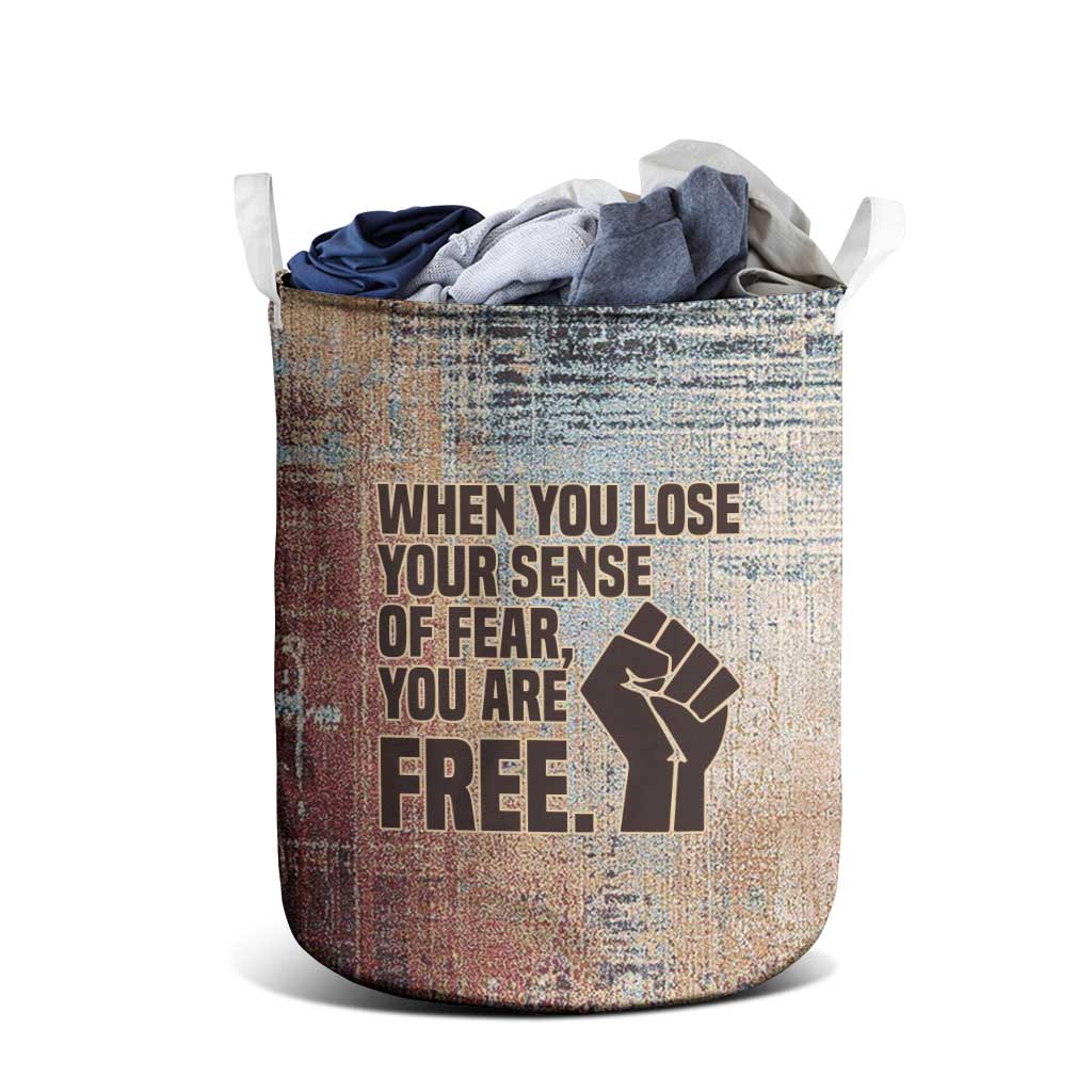 John Lewis Laundry Basket with Freedom Quote Graphic Civil Rights and Legacy Tribute - African Pride
