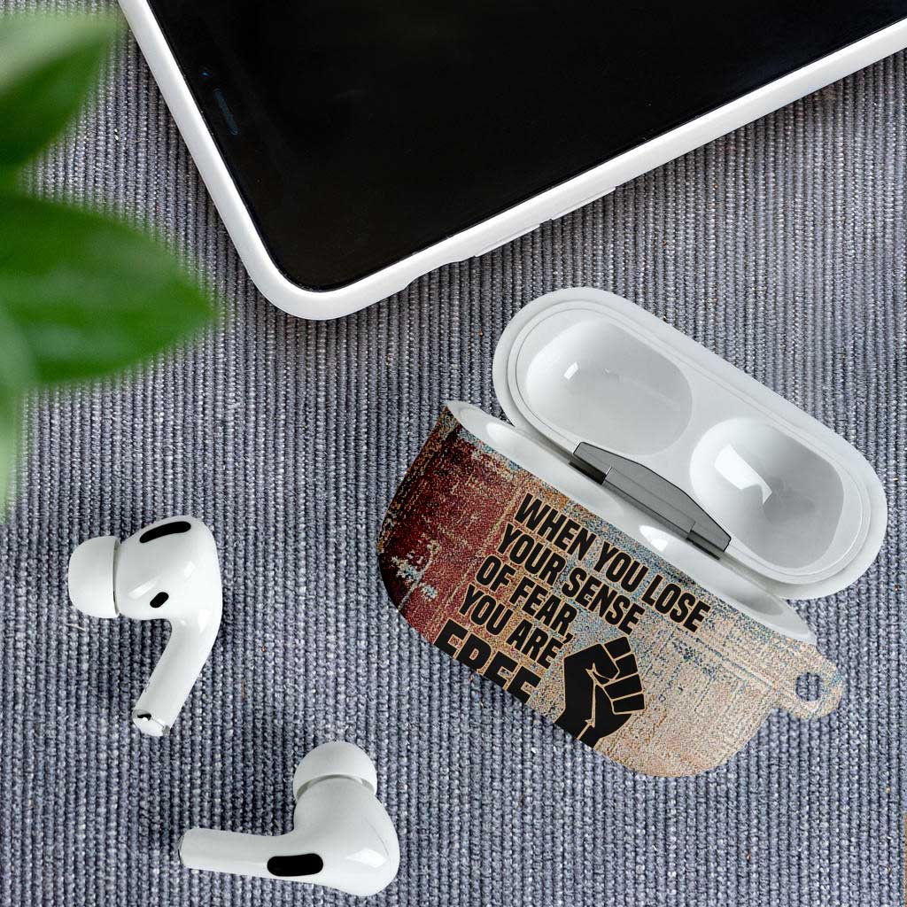 John Lewis AirPods Case with Freedom Quote Graphic Civil Rights and Legacy Tribute - African Pride
