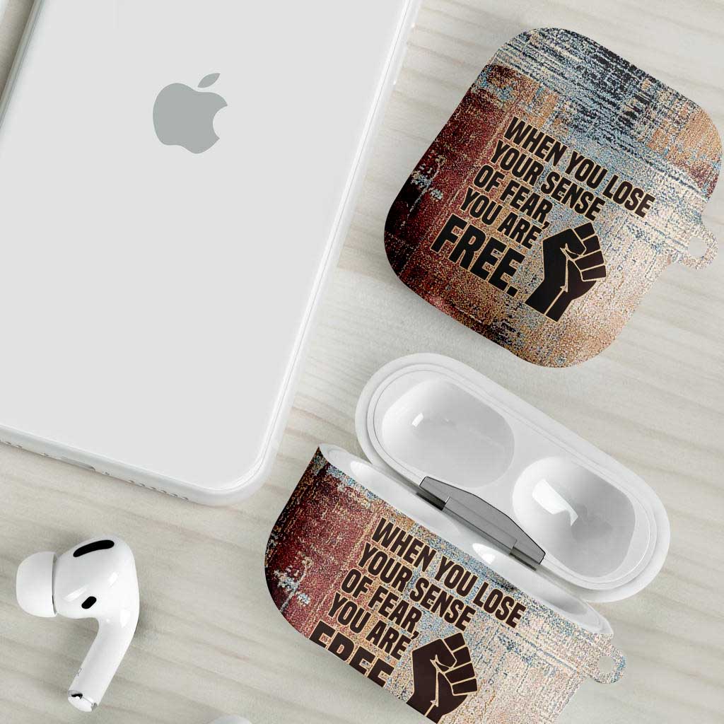 John Lewis AirPods Case with Freedom Quote Graphic Civil Rights and Legacy Tribute - African Pride