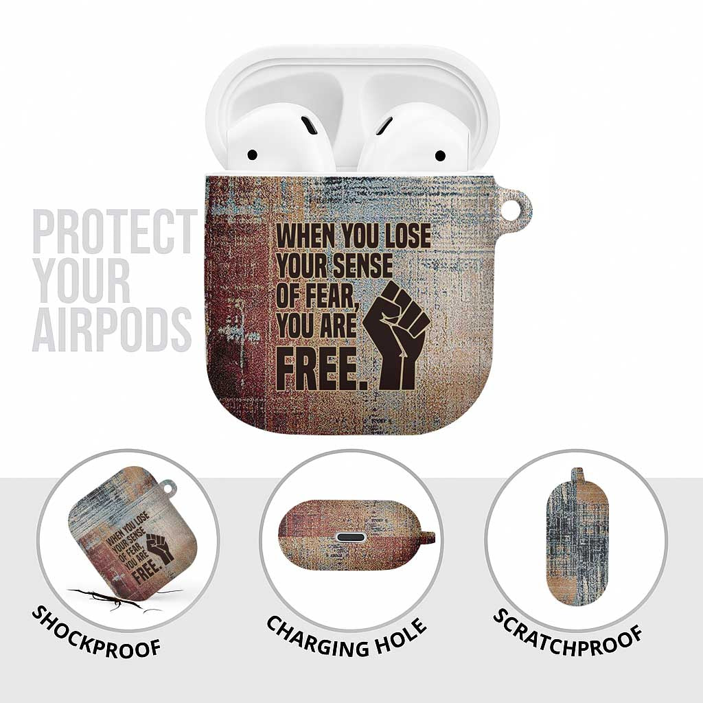 John Lewis AirPods Case with Freedom Quote Graphic Civil Rights and Legacy Tribute - African Pride