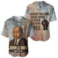 John Lewis Baseball Jersey with Freedom Quote Graphic Civil Rights and Legacy Tribute - African Pride