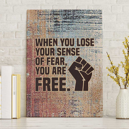 John Lewis Canvas Wall Art with Freedom Quote Graphic Civil Rights and Legacy Tribute - African Pride