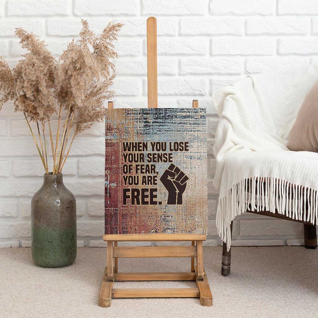 John Lewis Canvas Wall Art with Freedom Quote Graphic Civil Rights and Legacy Tribute - African Pride