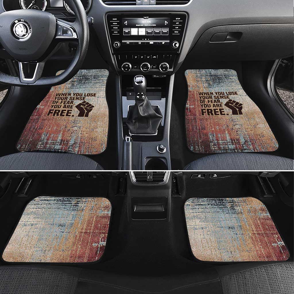 John Lewis Car Mats with Freedom Quote Graphic Civil Rights and Legacy Tribute - African Pride