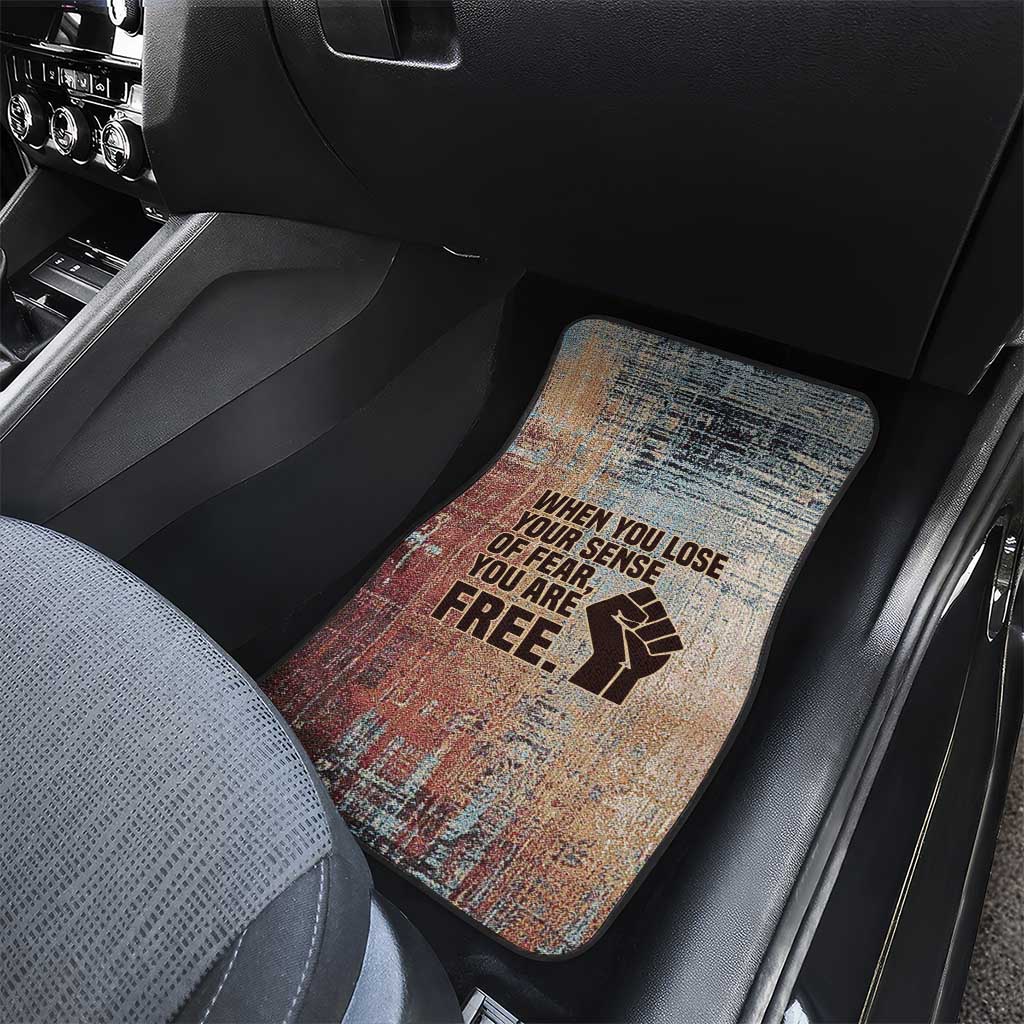 John Lewis Car Mats with Freedom Quote Graphic Civil Rights and Legacy Tribute - African Pride