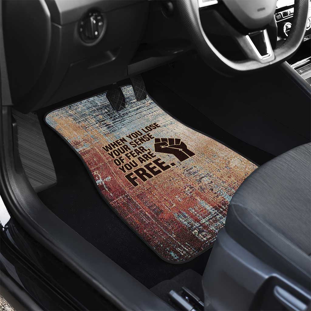 John Lewis Car Mats with Freedom Quote Graphic Civil Rights and Legacy Tribute - African Pride