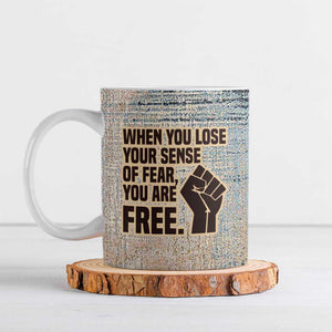 John Lewis Ceramic Mug with Freedom Quote Graphic Civil Rights and Legacy Tribute - African Pride
