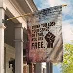 John Lewis Garden Flag with Freedom Quote Graphic Civil Rights and Legacy Tribute - African Pride