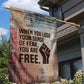 John Lewis Garden Flag with Freedom Quote Graphic Civil Rights and Legacy Tribute - African Pride