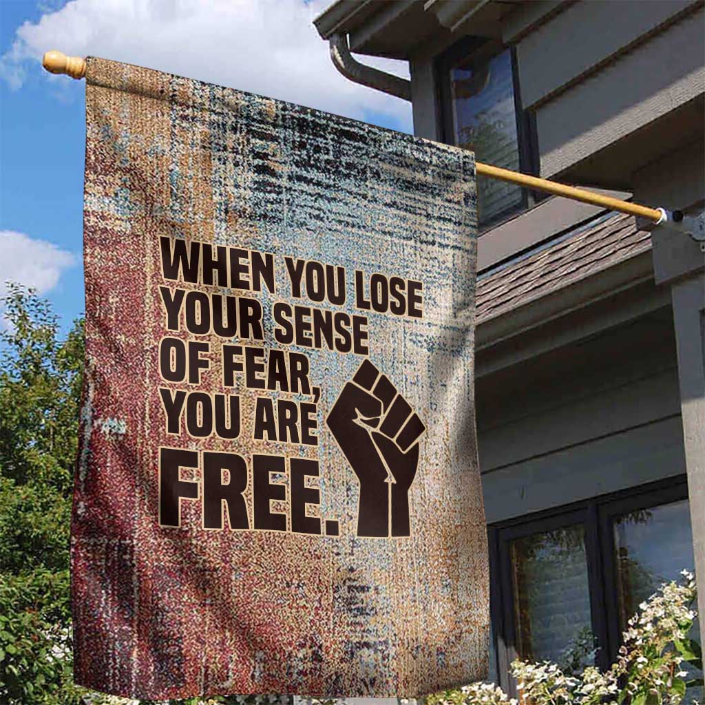 John Lewis Garden Flag with Freedom Quote Graphic Civil Rights and Legacy Tribute - African Pride