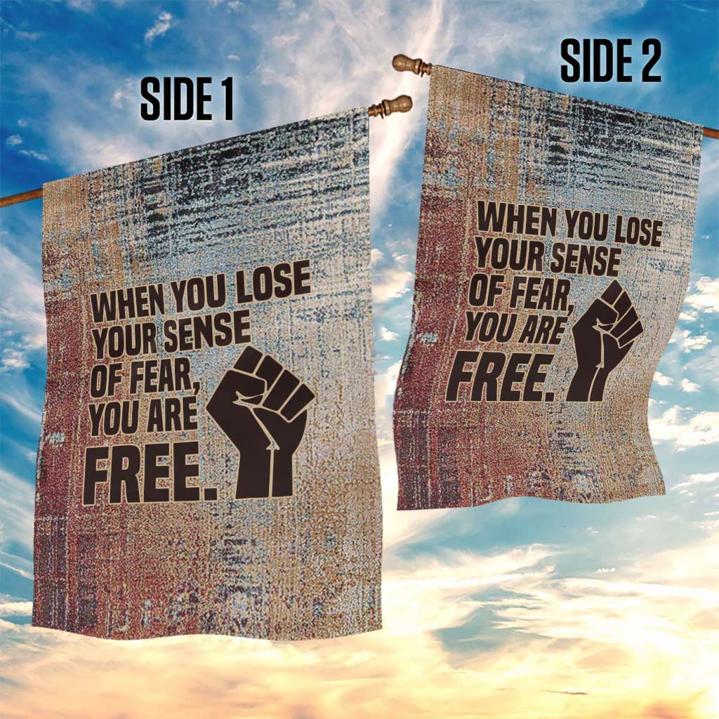 John Lewis Garden Flag with Freedom Quote Graphic Civil Rights and Legacy Tribute - African Pride
