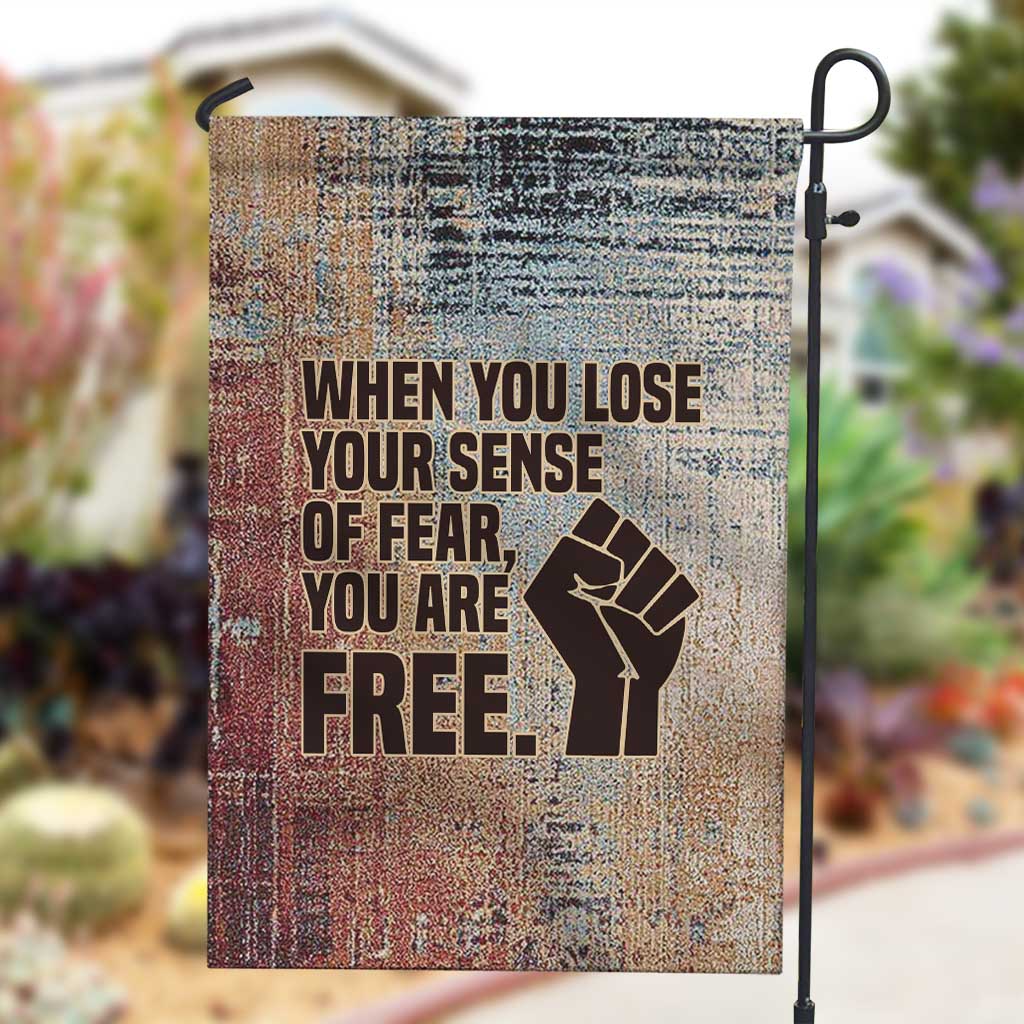 John Lewis Garden Flag with Freedom Quote Graphic Civil Rights and Legacy Tribute - African Pride