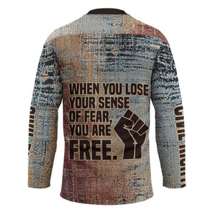 John Lewis Hockey Jersey with Freedom Quote Graphic Civil Rights and Legacy Tribute - African Pride