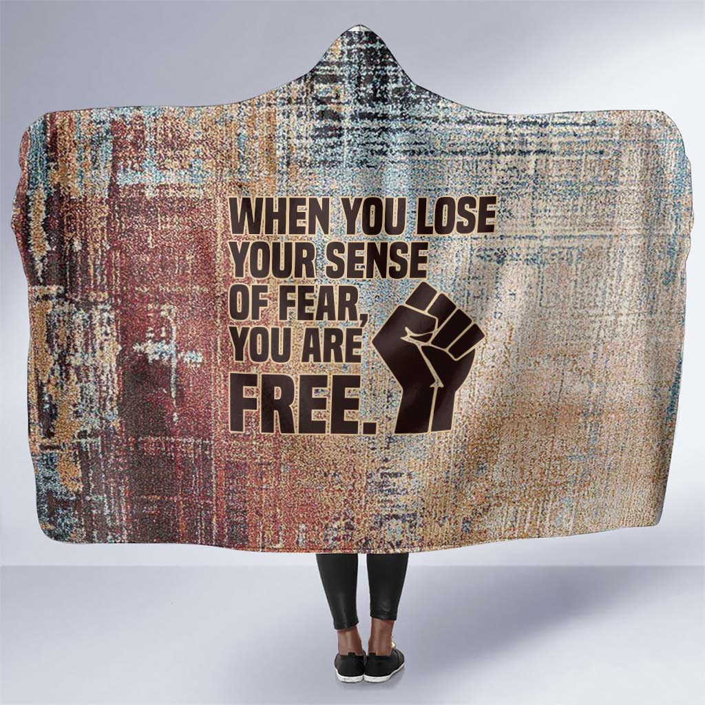 John Lewis Hooded Blanket with Freedom Quote Graphic Civil Rights and Legacy Tribute - African Pride