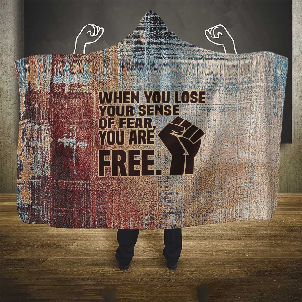 John Lewis Hooded Blanket with Freedom Quote Graphic Civil Rights and Legacy Tribute - African Pride