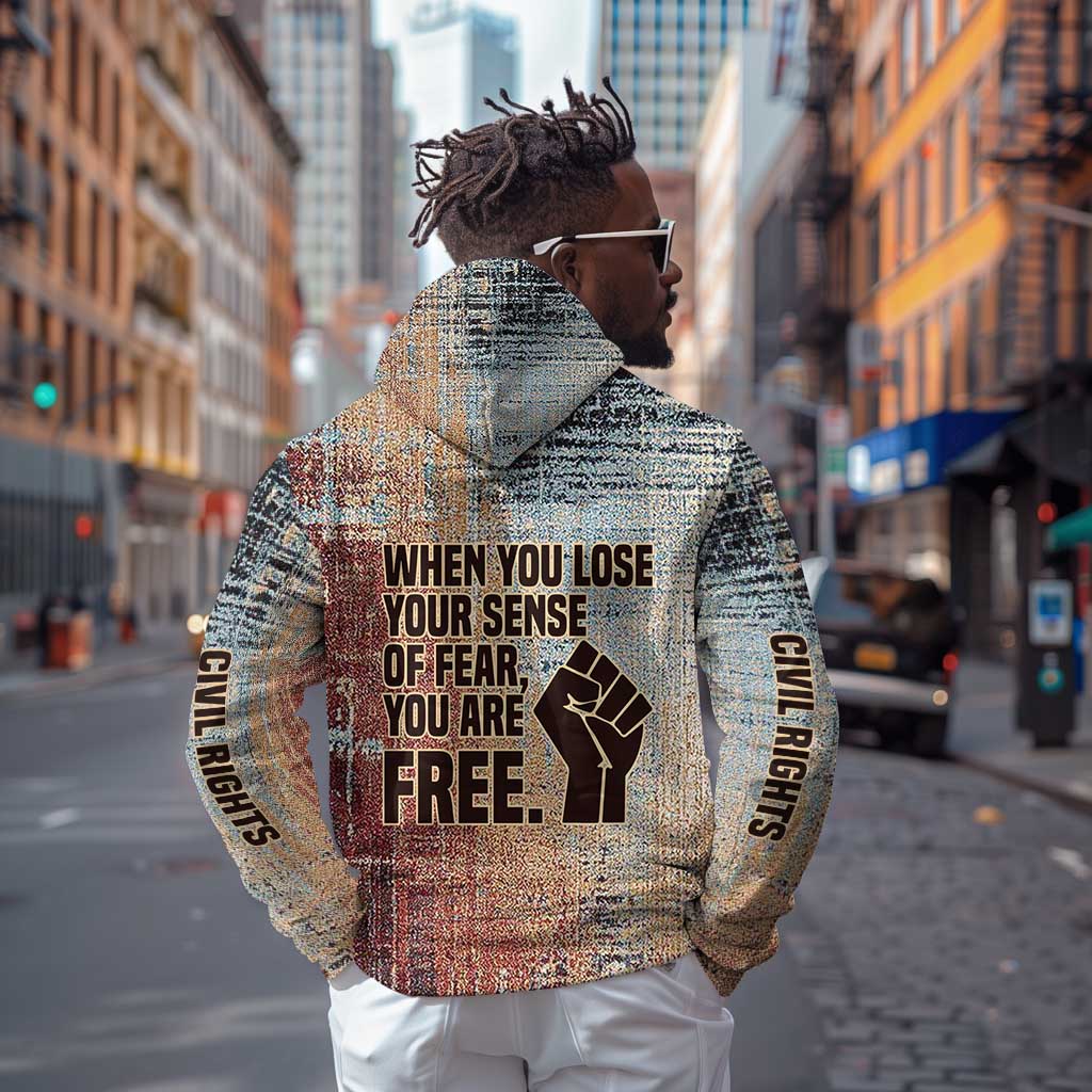 John Lewis Hoodie with Freedom Quote Graphic Civil Rights and Legacy Tribute - African Pride