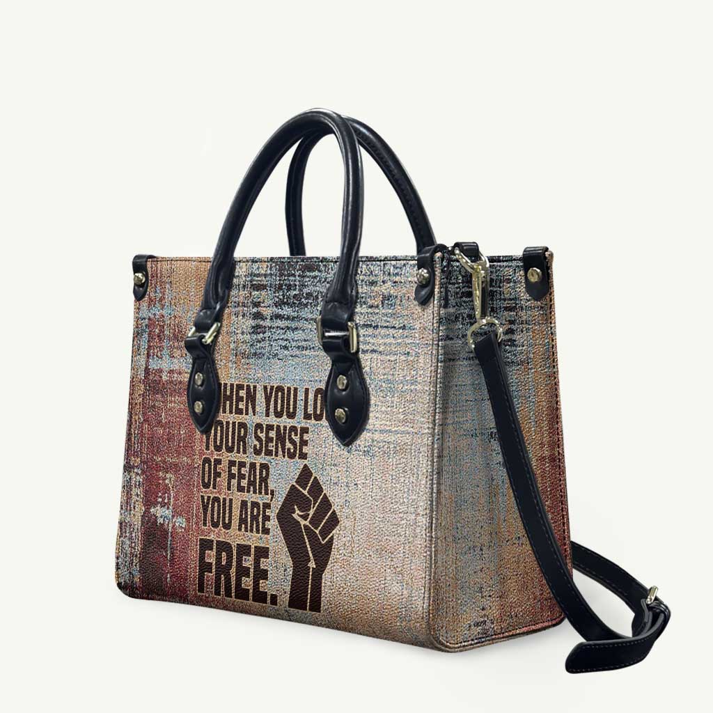 John Lewis Leather Bag with Freedom Quote Graphic Civil Rights and Legacy Tribute - African Pride