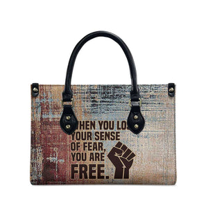 John Lewis Leather Bag with Freedom Quote Graphic Civil Rights and Legacy Tribute - African Pride