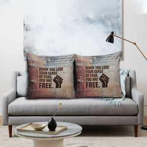 John Lewis Pillow Cover with Freedom Quote Graphic Civil Rights and Legacy Tribute - African Pride